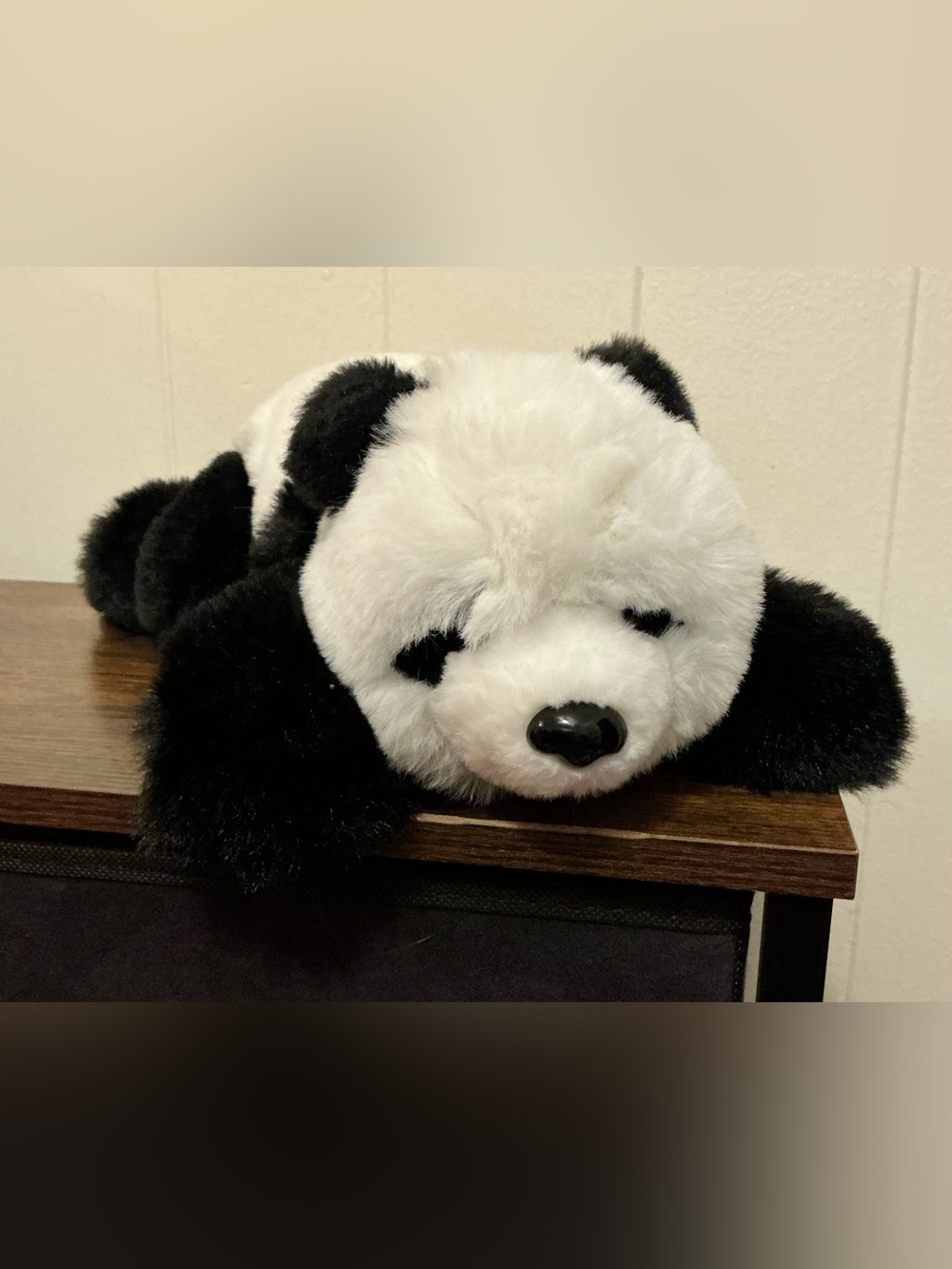 A Rare Vintage FAO Schwartz Panda Bear Adopt A Pets Plush Stuffed Animal Toy